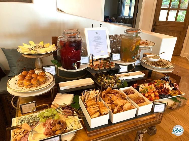 Closeup of Welcome Appetizers Table