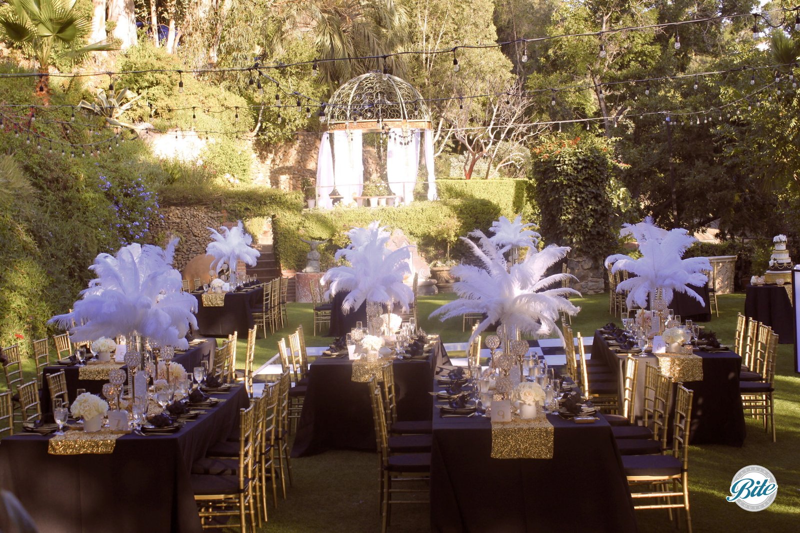 Tables Set up in the Garden