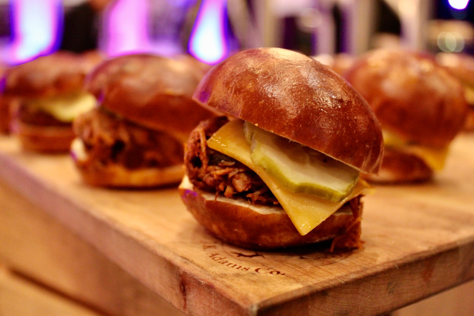 Mini pulled pork sliders