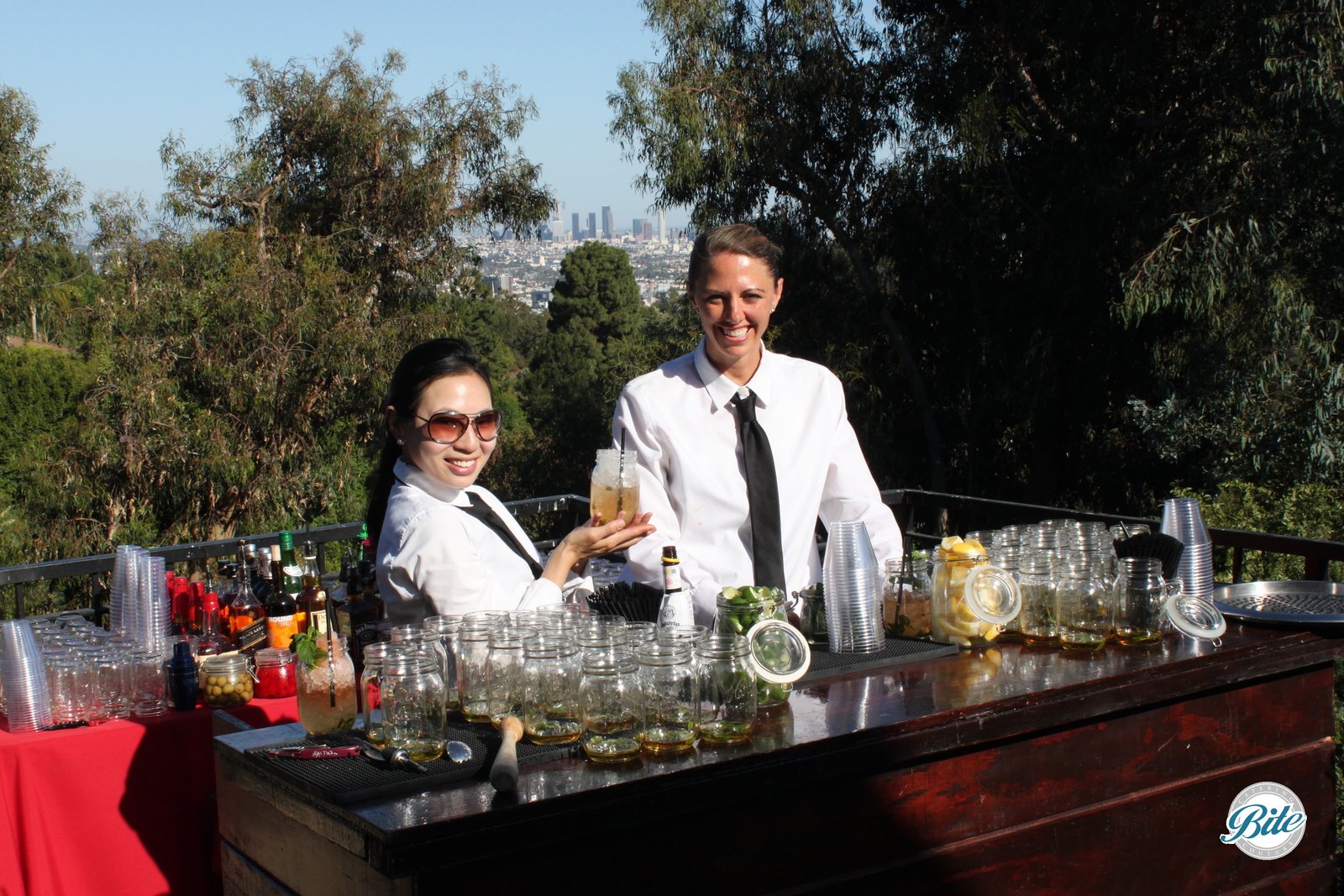 Backyard BBQ with bartenders