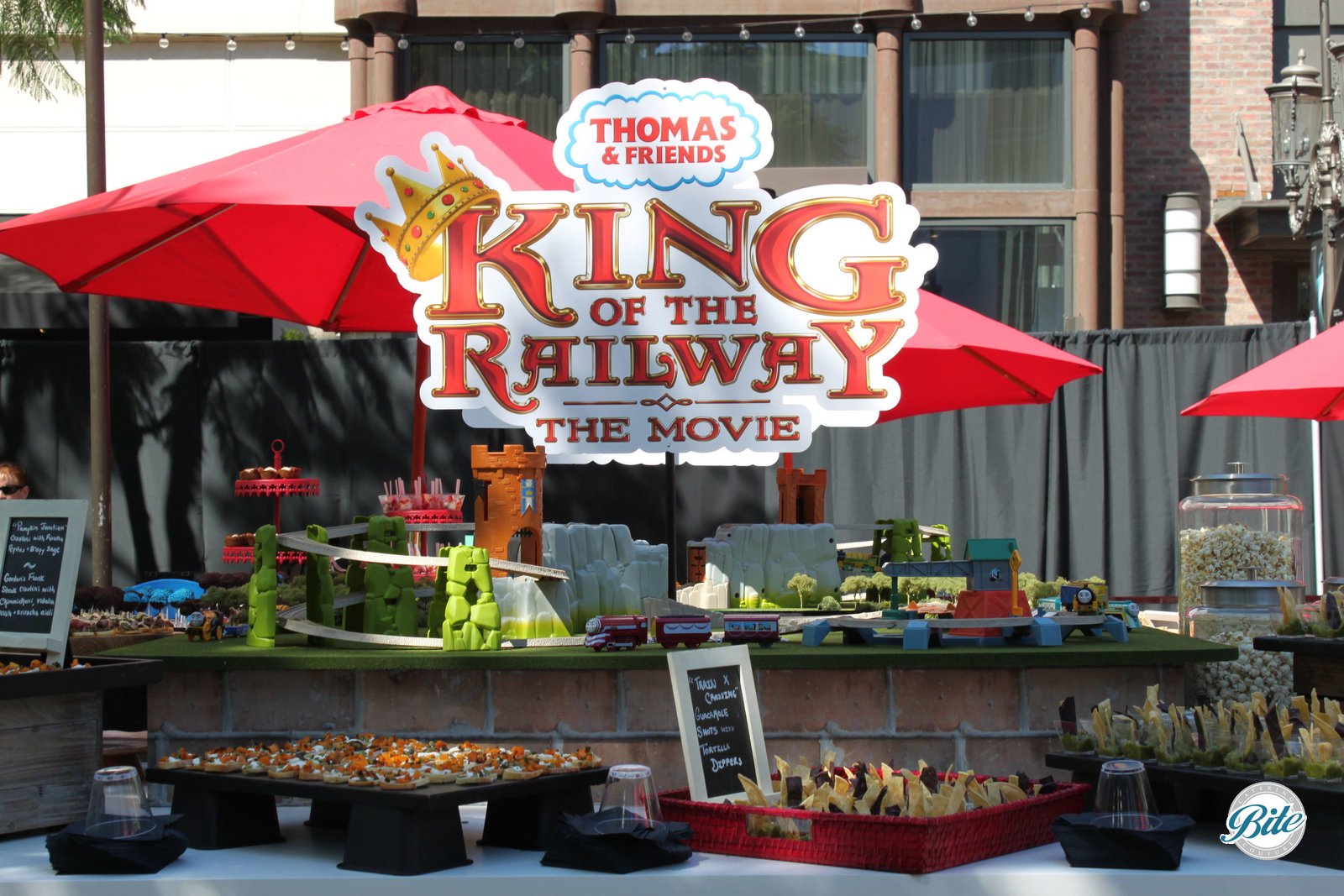 Stations display at film premiere of Thomas the Train: King of the Railway