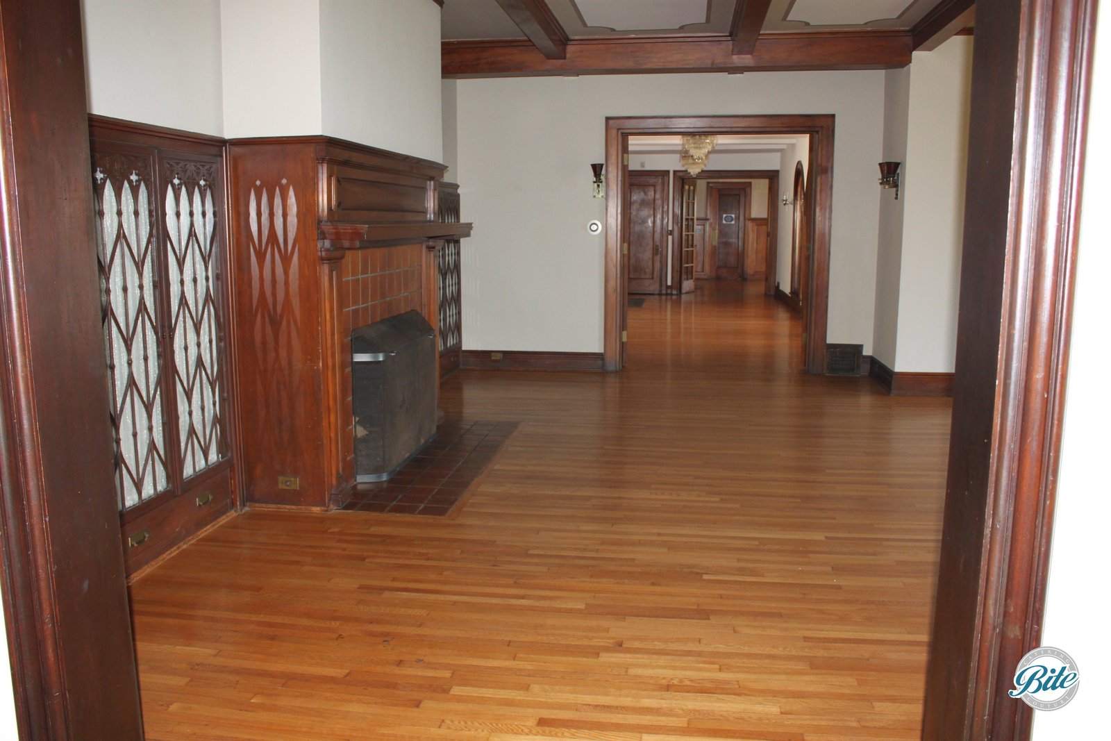 Drawing room with fireplace @ Wattles Mansion