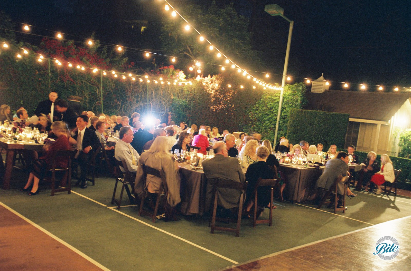 Wedding Dinner under Lights