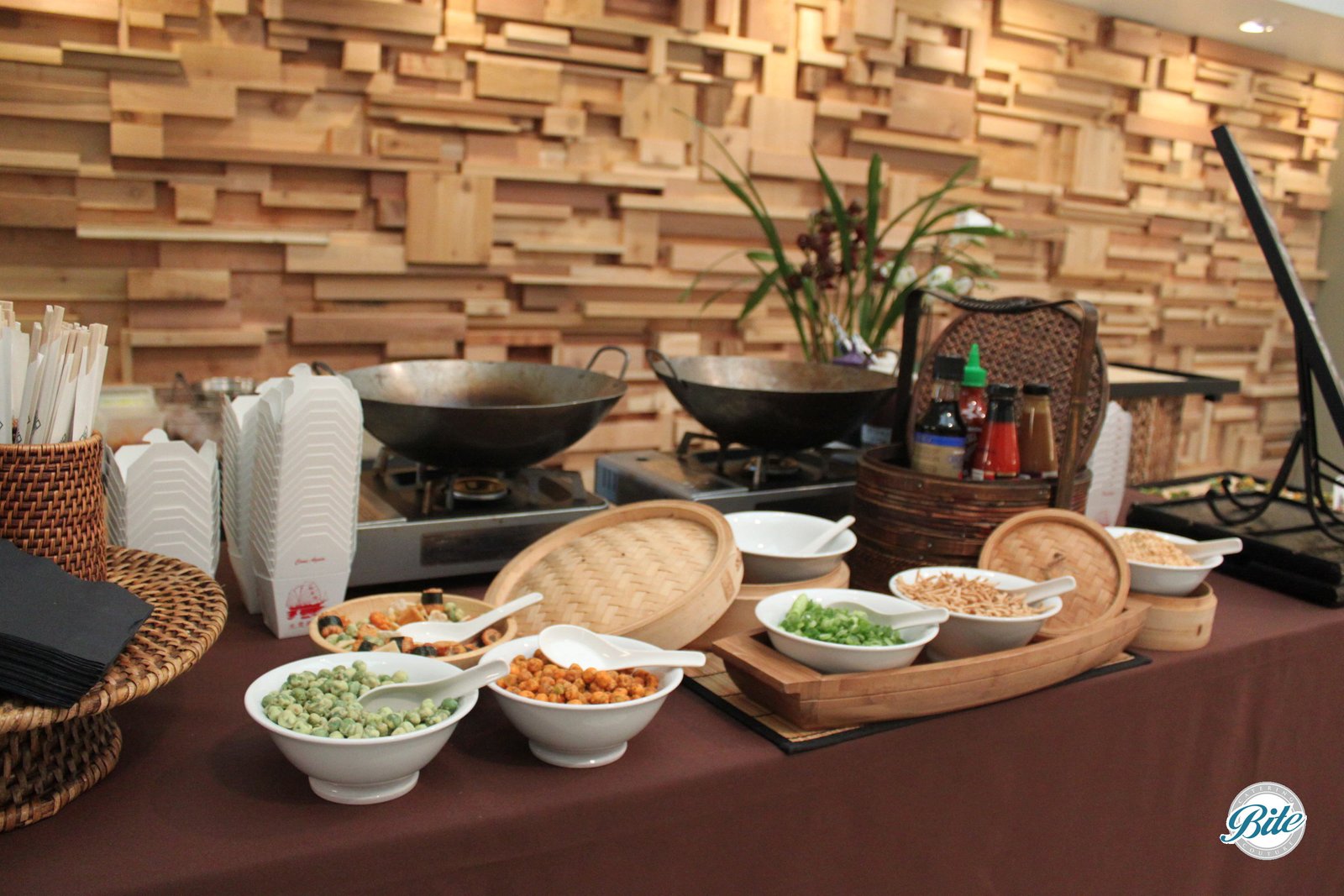 Asian Noodle Station at Corporate Event 