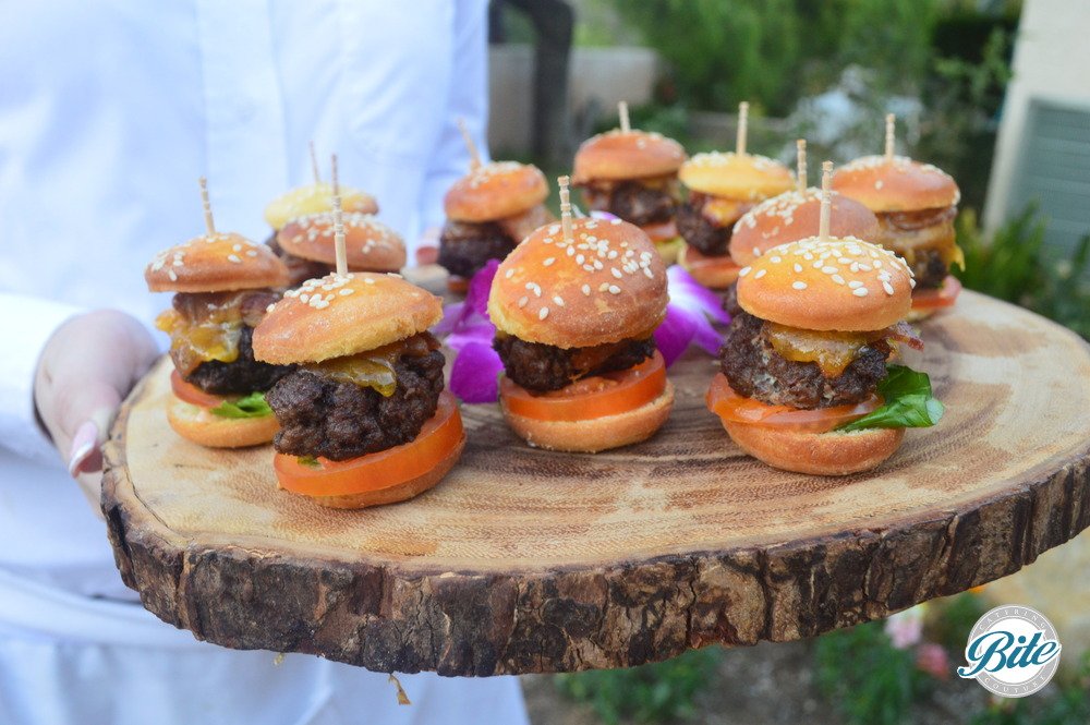 Mini Burger Passed on Tree Tray