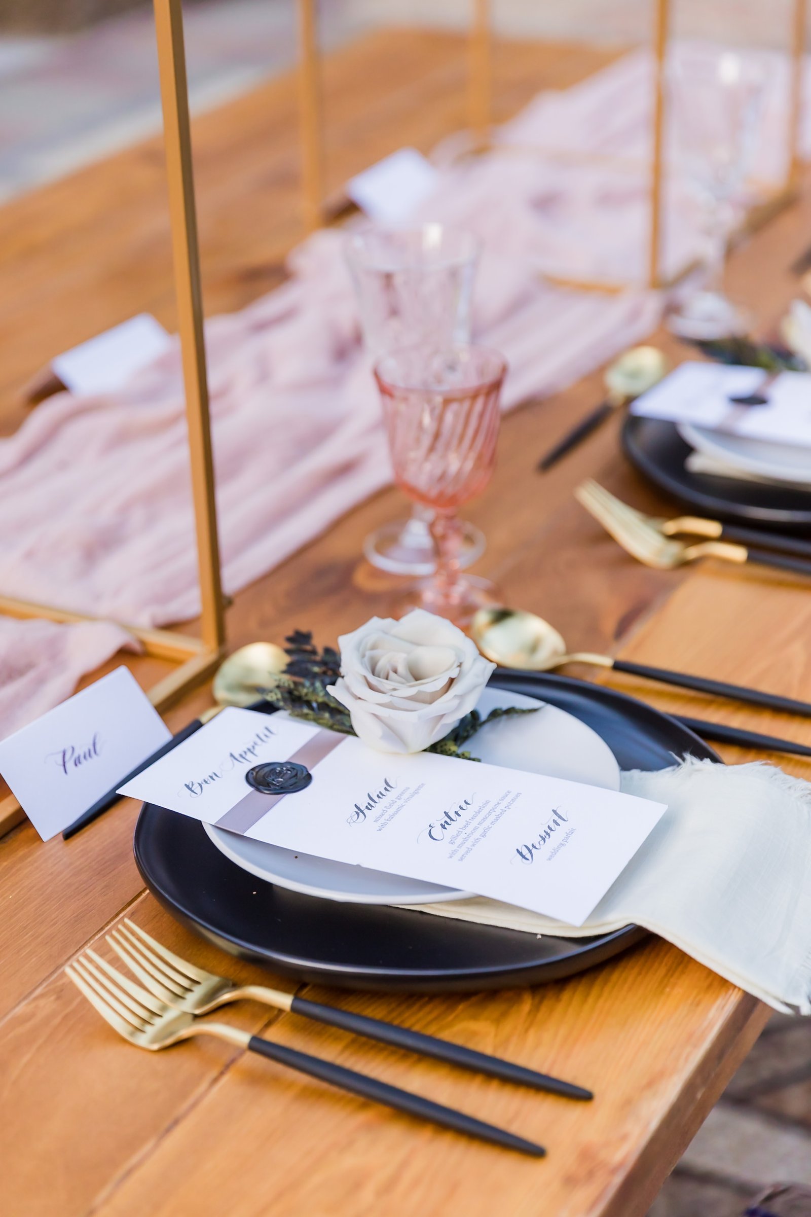 an elegant tablescape