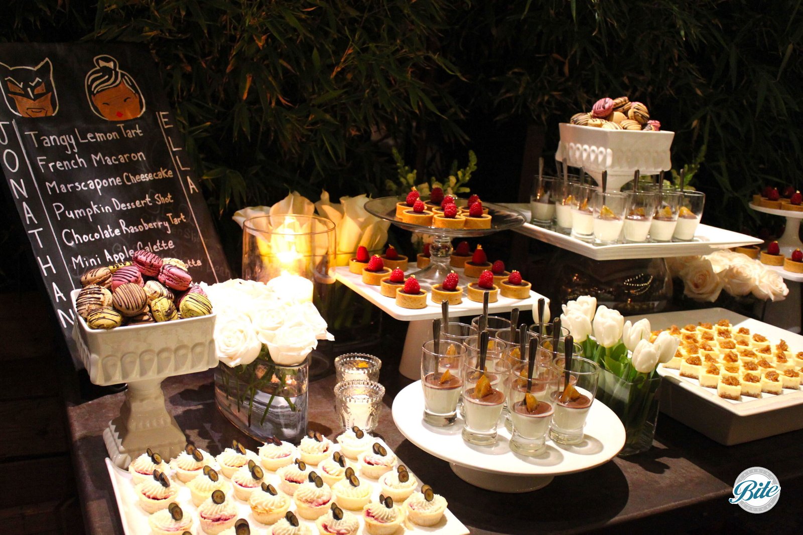 Dessert Table with Chalk Menu