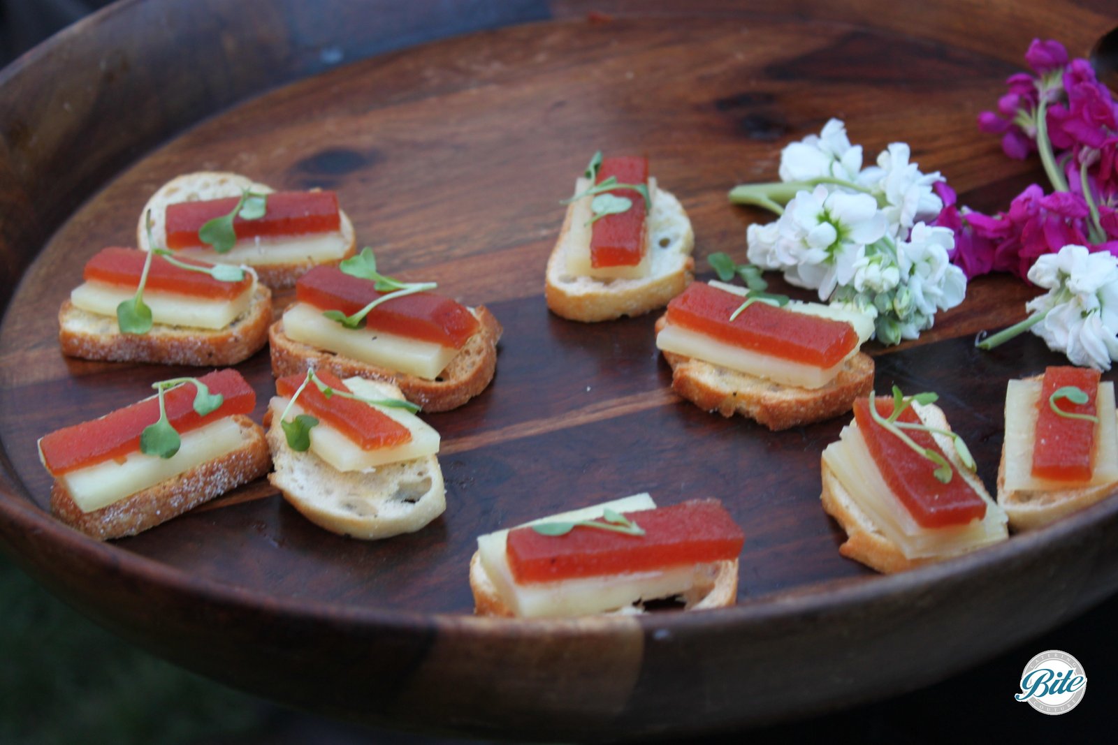 Company BBQ Cheese & Fruit Crostini