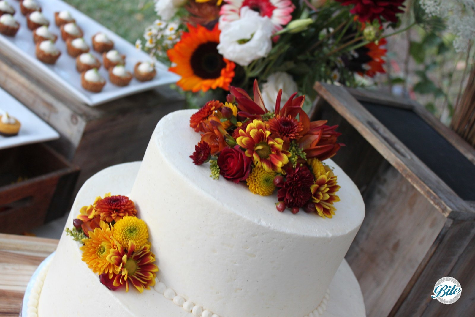 Fall Wedding Cake Top Tier