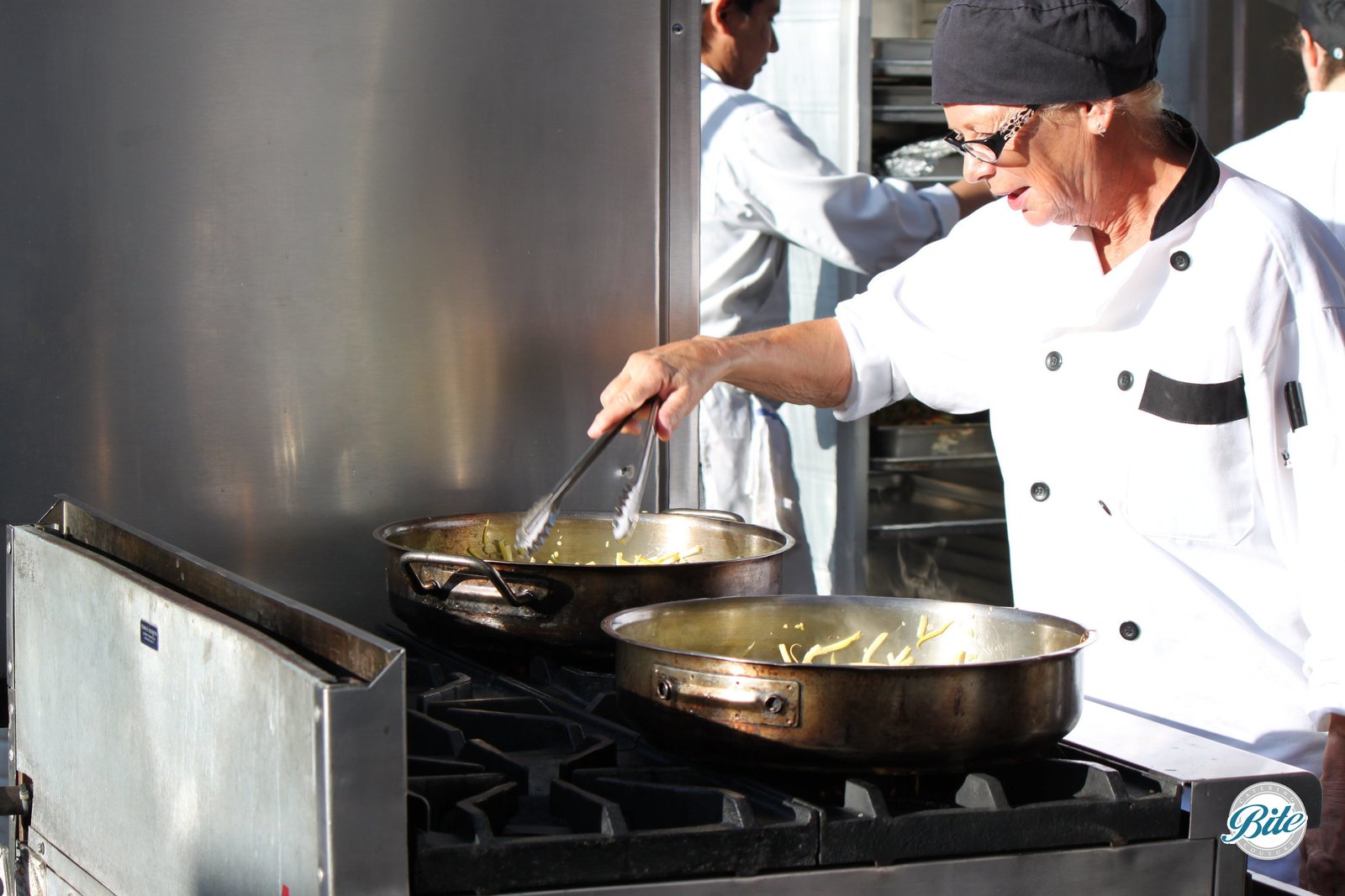 Chef Cooking Outside