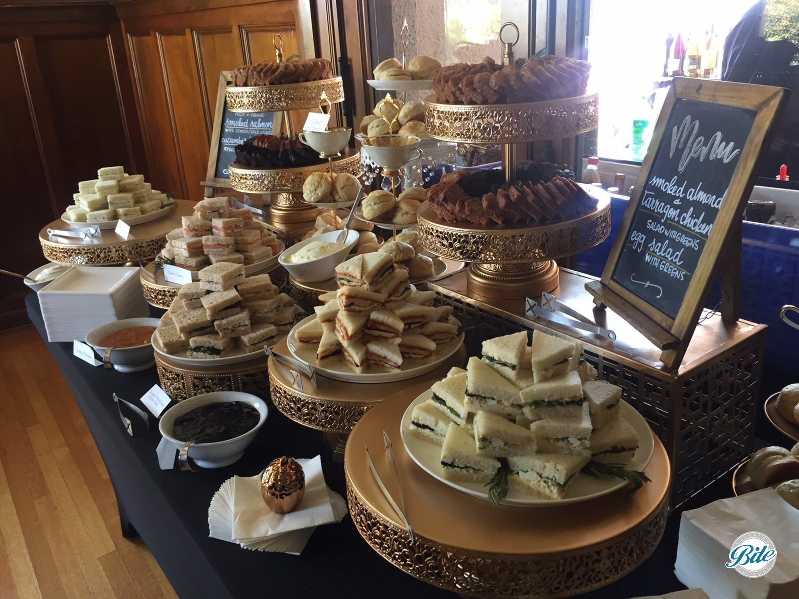 Tea Sandwiches on Buffet